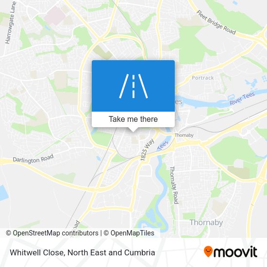 Whitwell Close map