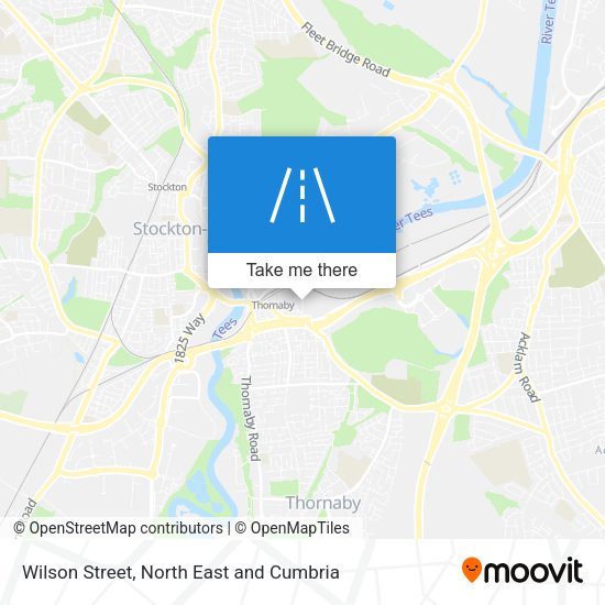 Wilson Street map