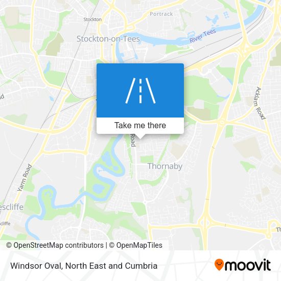 Windsor Oval map