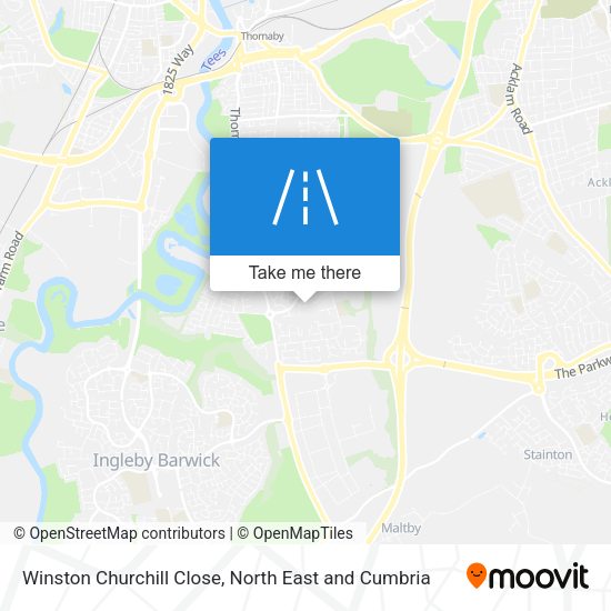 Winston Churchill Close map