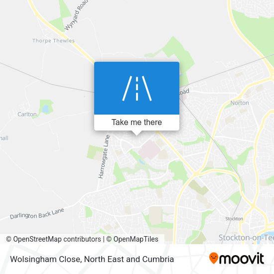Wolsingham Close map