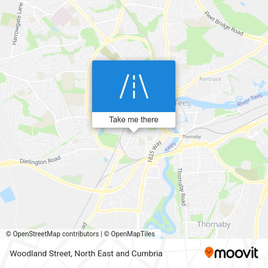 Woodland Street map