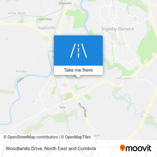 Woodlands Drive map