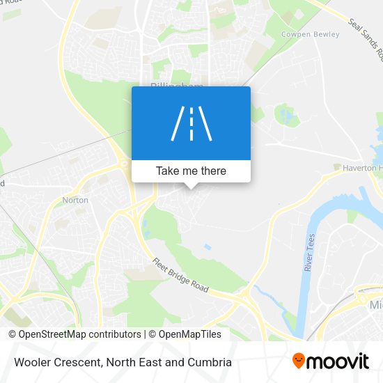 Wooler Crescent map
