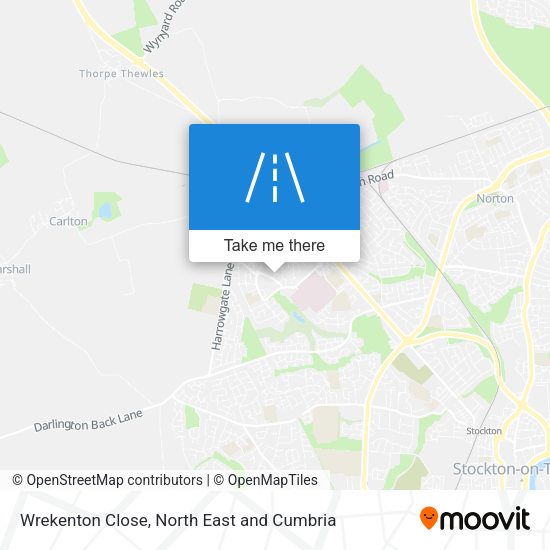 Wrekenton Close map