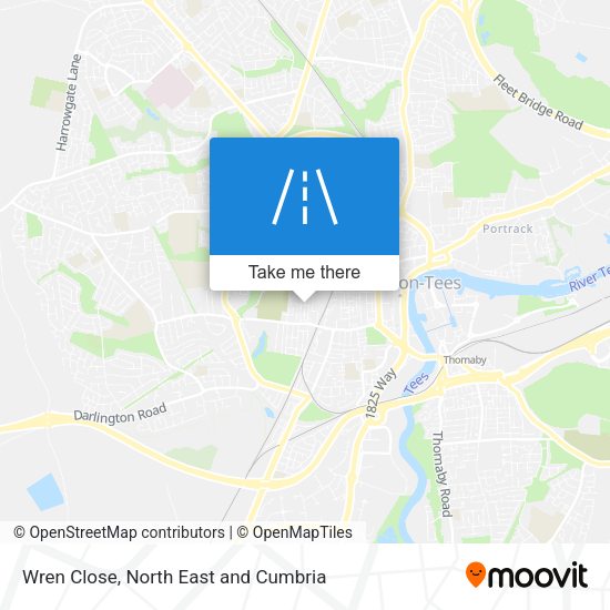 Wren Close map