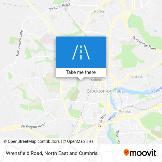 Wrensfield Road map