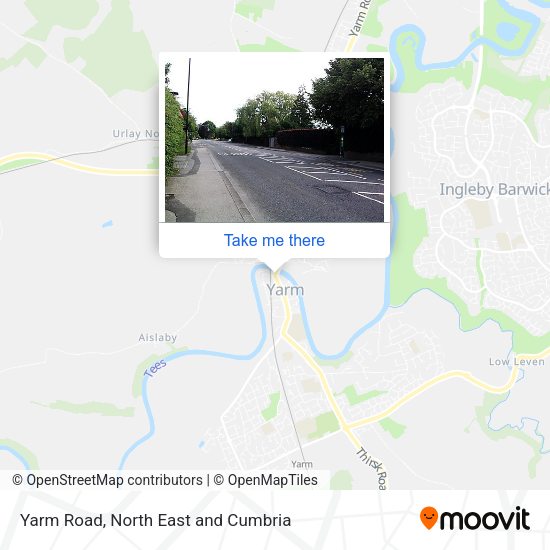 Yarm Road map