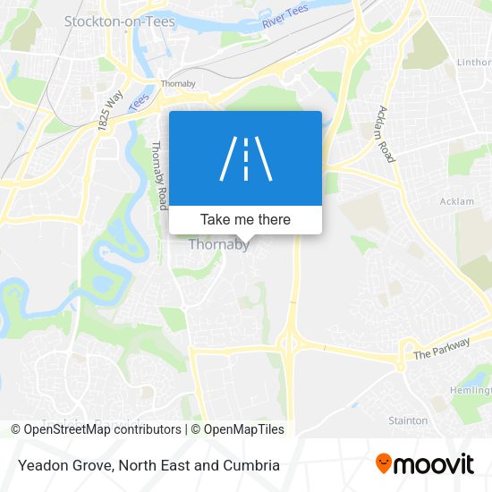 Yeadon Grove map