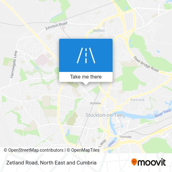 Zetland Road map