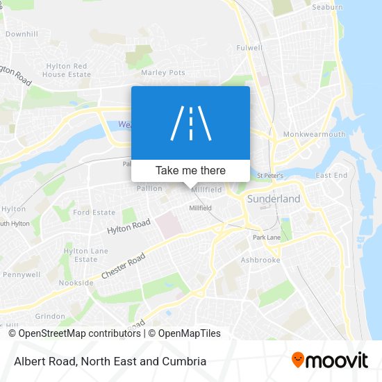 Albert Road map