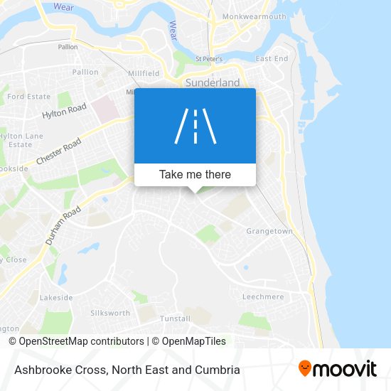 Ashbrooke Cross map
