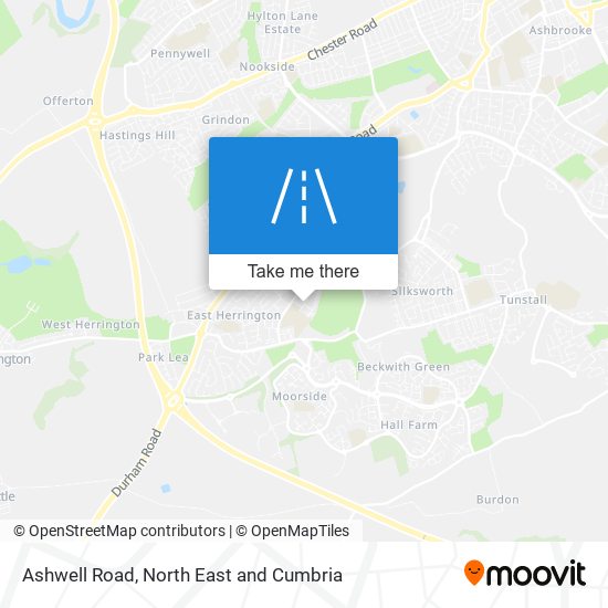 Ashwell Road map