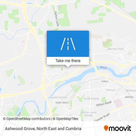 Ashwood Grove map