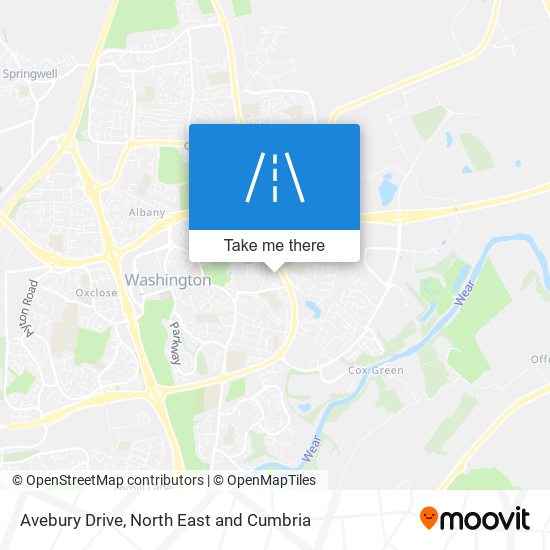 Avebury Drive map
