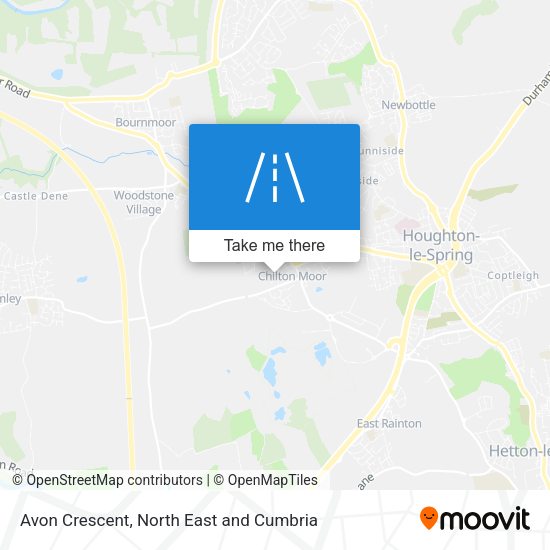Avon Crescent map