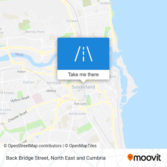 Back Bridge Street map