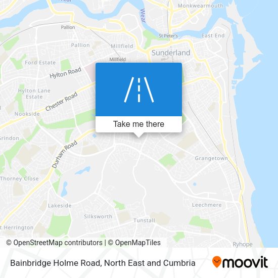 Bainbridge Holme Road map