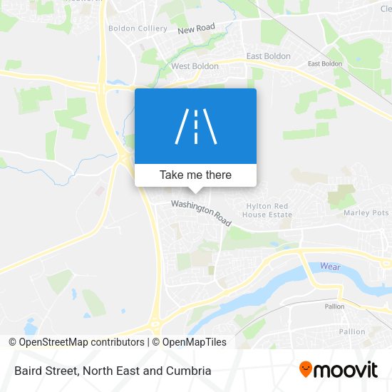 Baird Street map