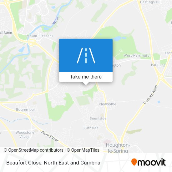 Beaufort Close map