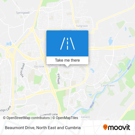 Beaumont Drive map