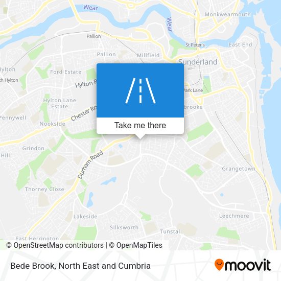 Bede Brook map