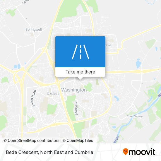 Bede Crescent map