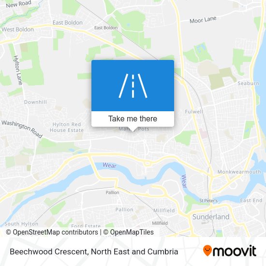 Beechwood Crescent map