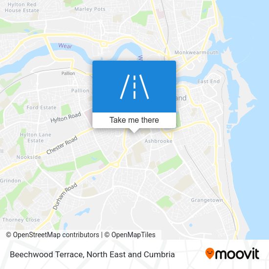 Beechwood Terrace map