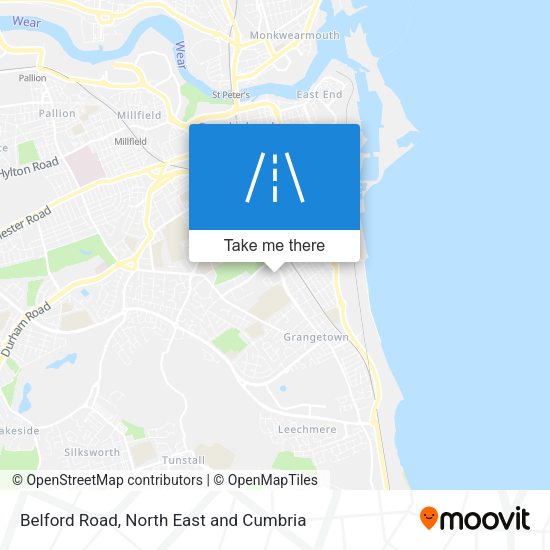 Belford Road map