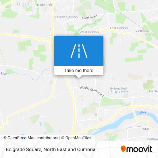 Belgrade Square map