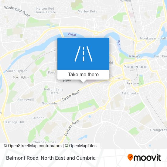 Belmont Road map