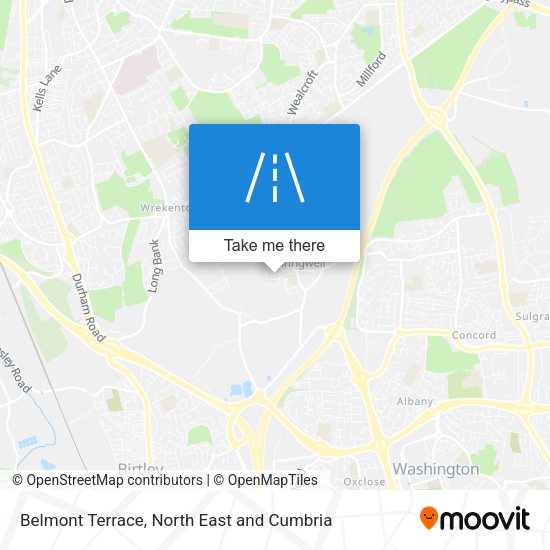 Belmont Terrace map