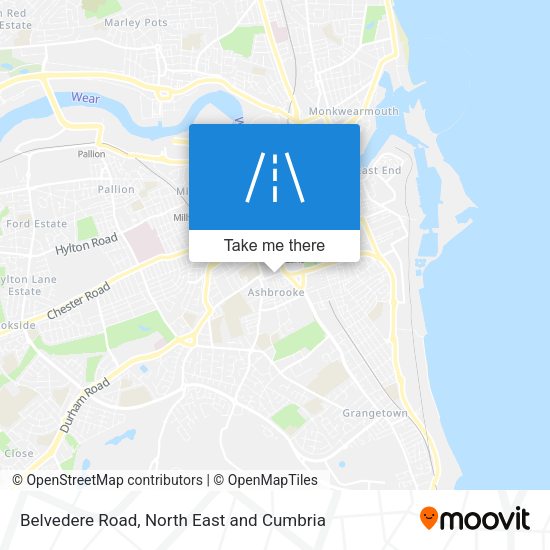 Belvedere Road map
