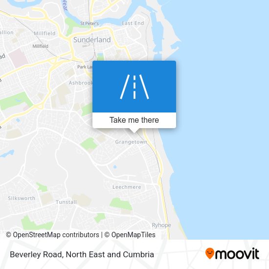 Beverley Road map