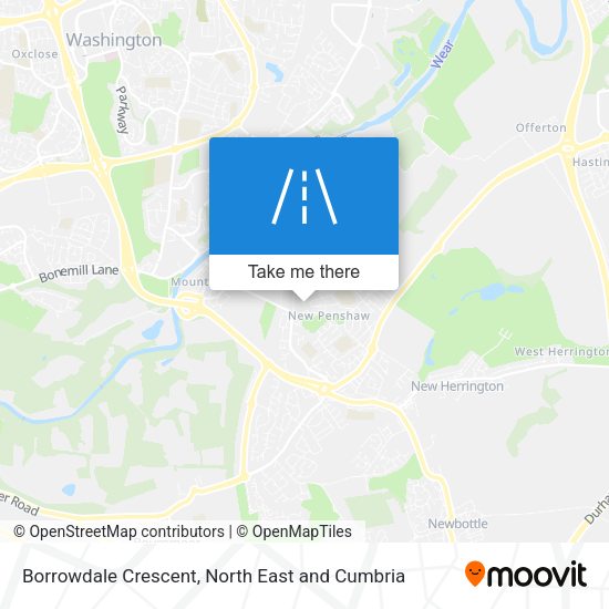 Borrowdale Crescent map