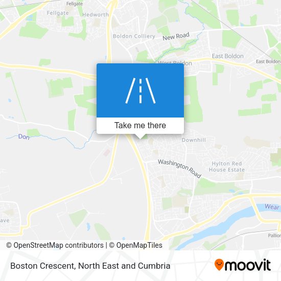 Boston Crescent map
