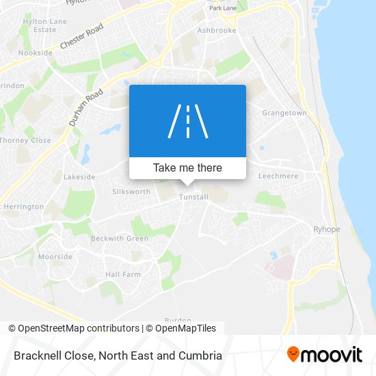 Bracknell Close map