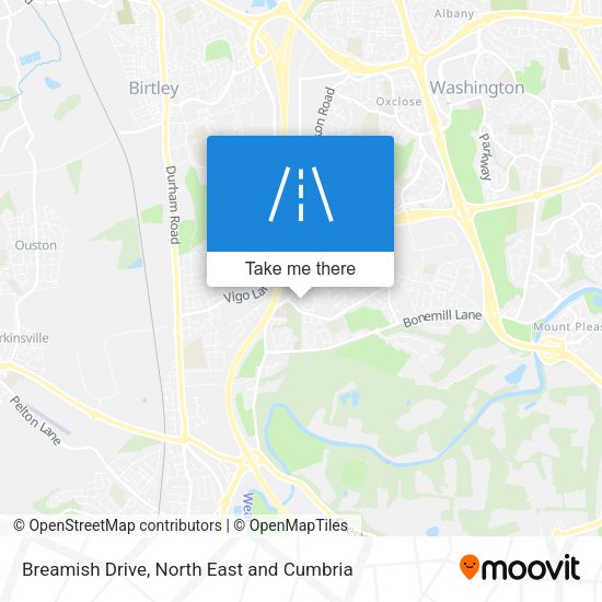 Breamish Drive map