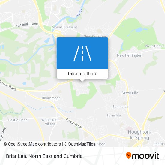 Briar Lea map