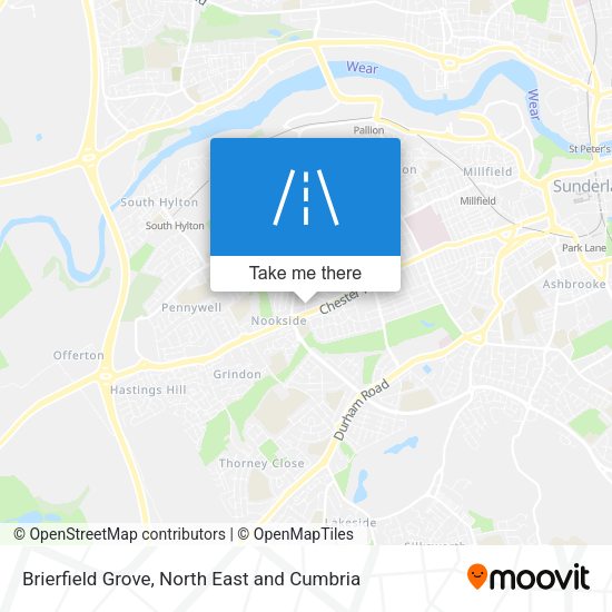 Brierfield Grove map