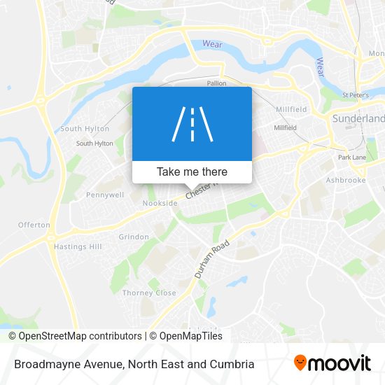Broadmayne Avenue map