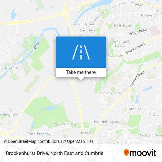 Brockenhurst Drive map