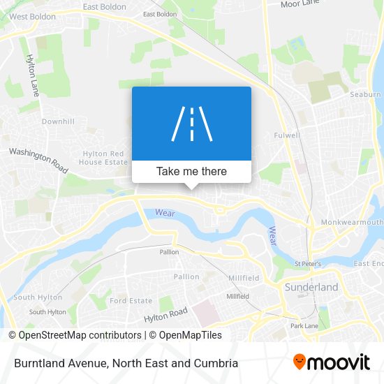 Burntland Avenue map