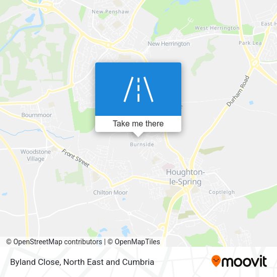 Byland Close map