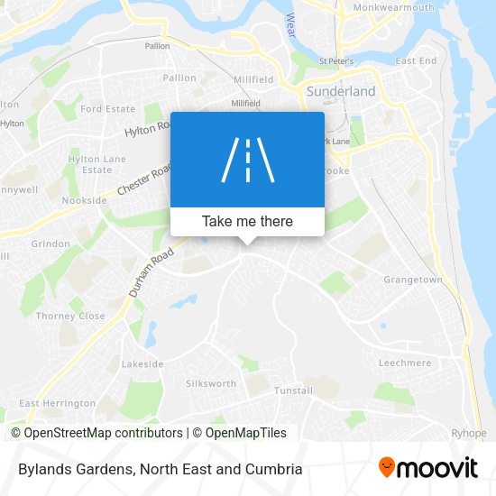 Bylands Gardens map