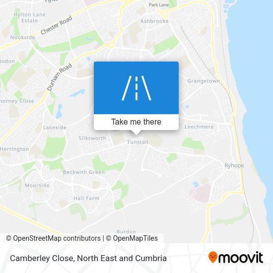 Camberley Close map