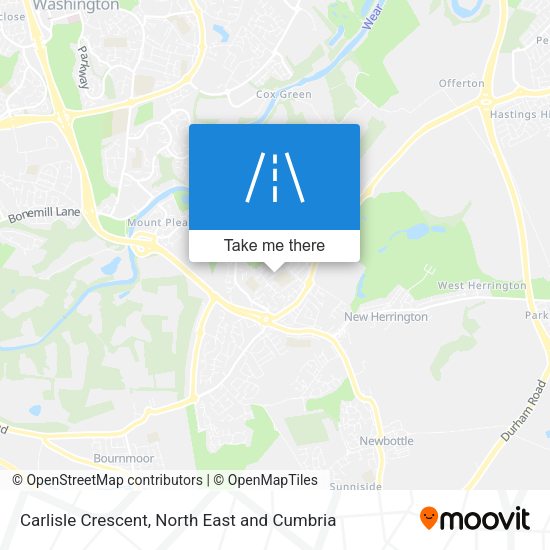 Carlisle Crescent map