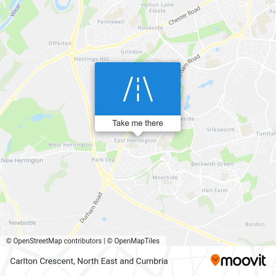 Carlton Crescent map
