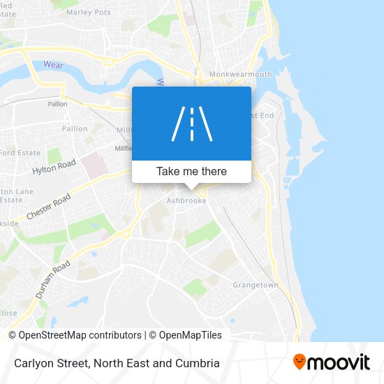 Carlyon Street map